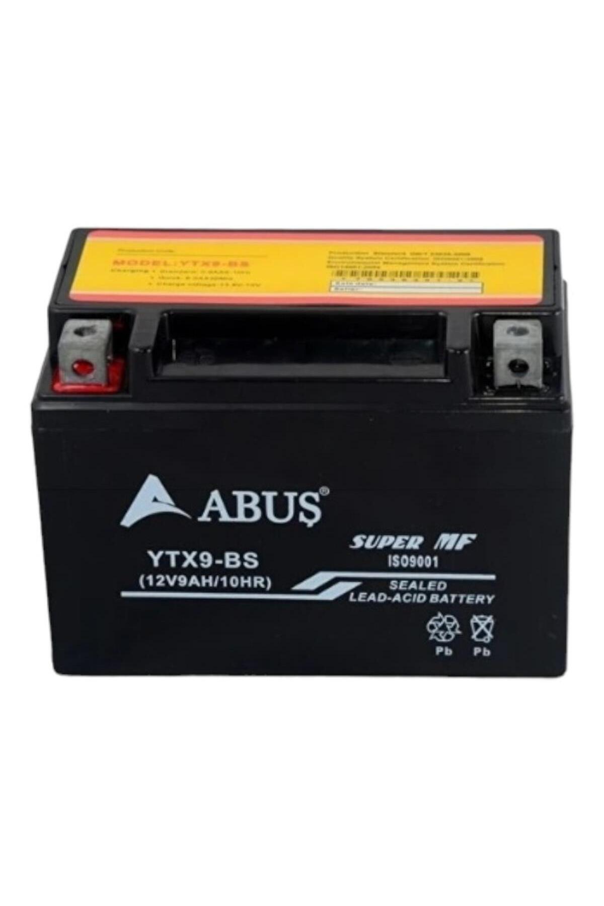 Abus Abuş 12volt 9amper Yatık Motosiklet Aküsü Ytx9a-bs 12v 9ah