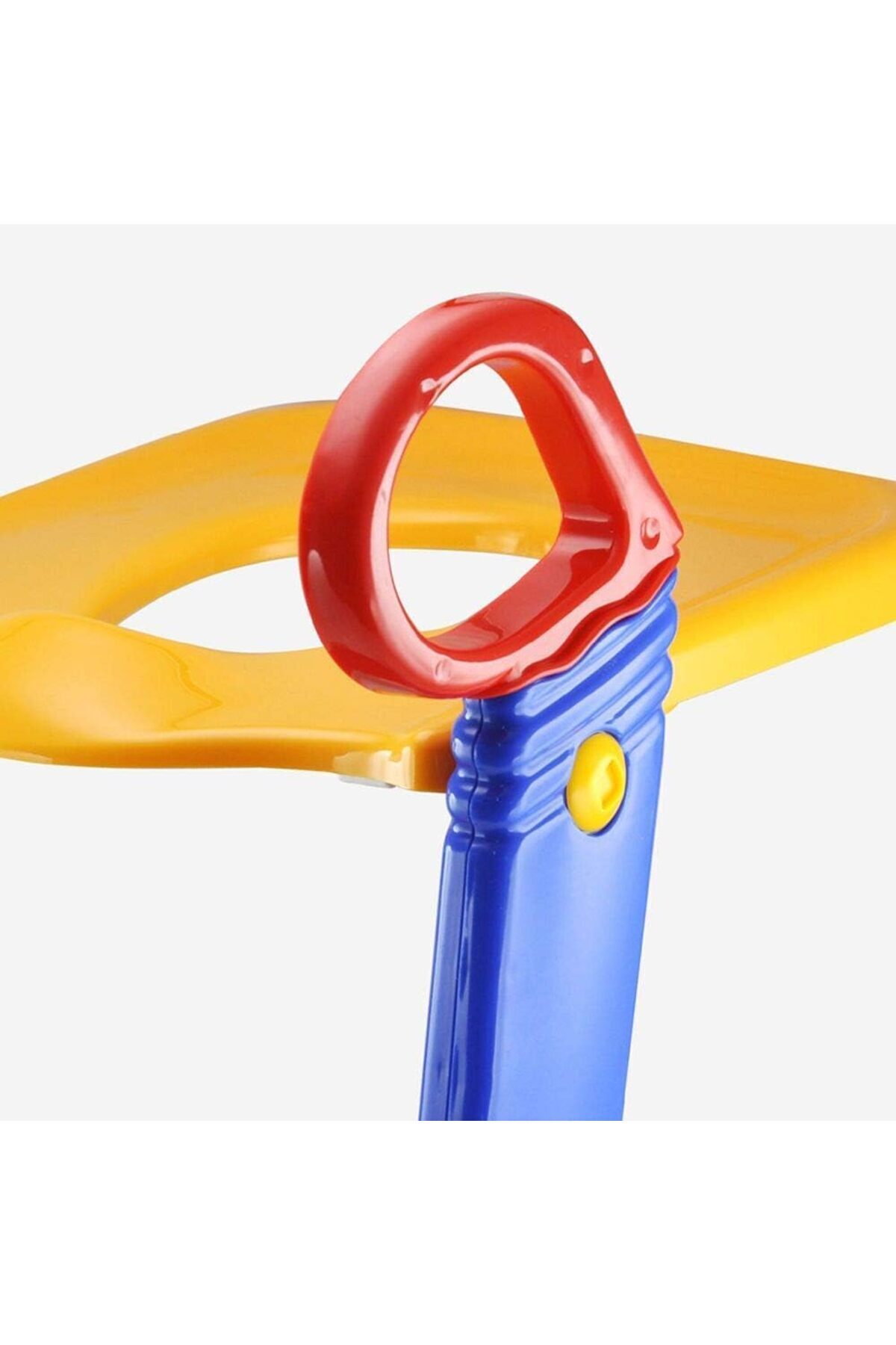 كرسي مرحاض قابل للتعديل والطي للتدريب على استخدام الحمام مع سلم غير قابل للانزلاق للأطفال الصغار