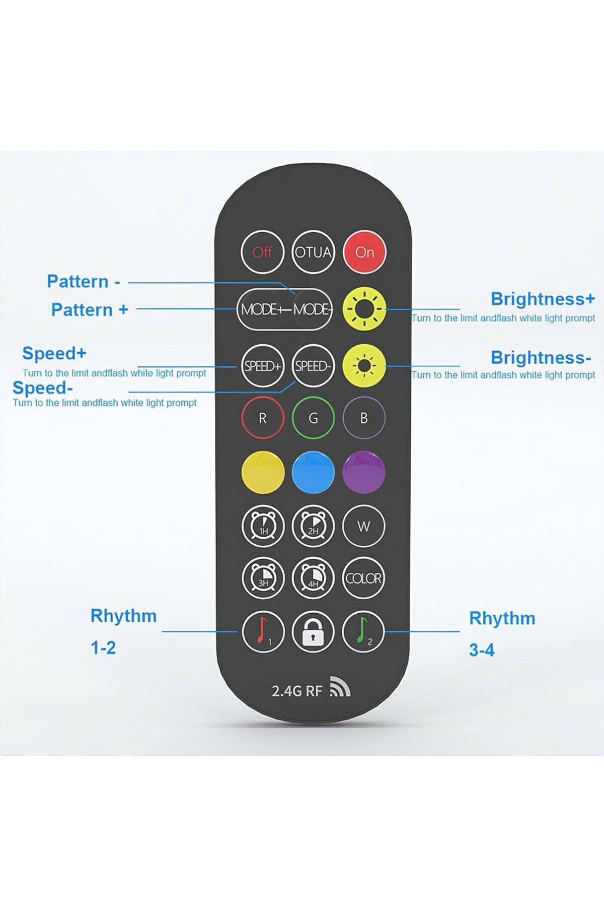 مصباح أرضي ذكي Rgb مع جهاز تحكم عن بعد وإضاءة Led لتزيين غرفة المعيشة وغرفة الجيمينج ليد كورنر
