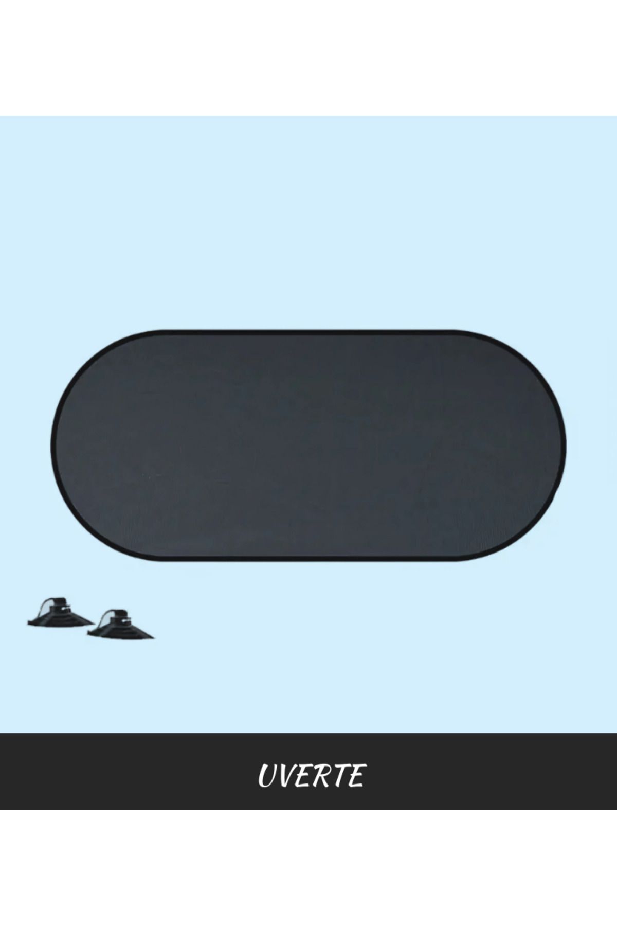 UVERTE-Auto Rear and Side Window Suction Cup Sunshade Set Car Rear and Side Window Curtain Set of 3 4