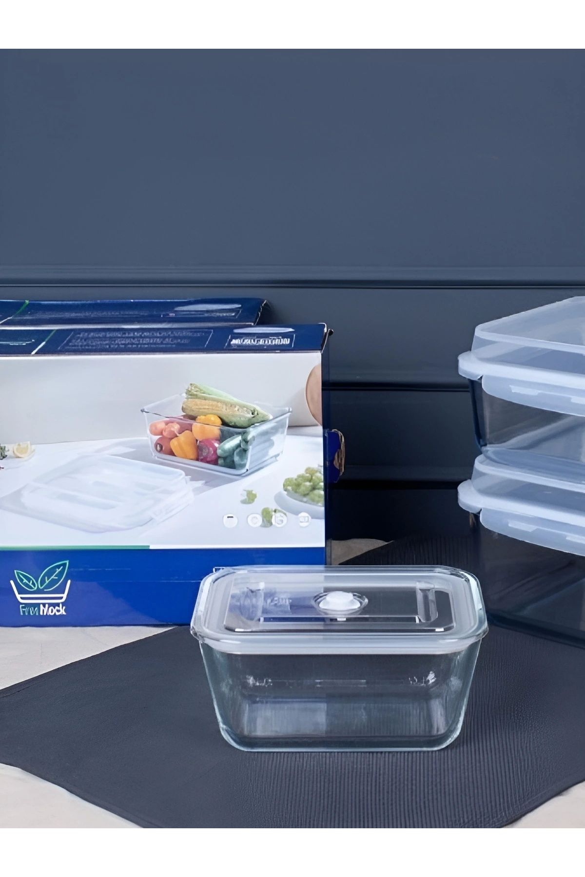 ONAY HOME Freshlock Dikdörtgen Jumbo Cam Saklama Kabı 2500 ml - 016