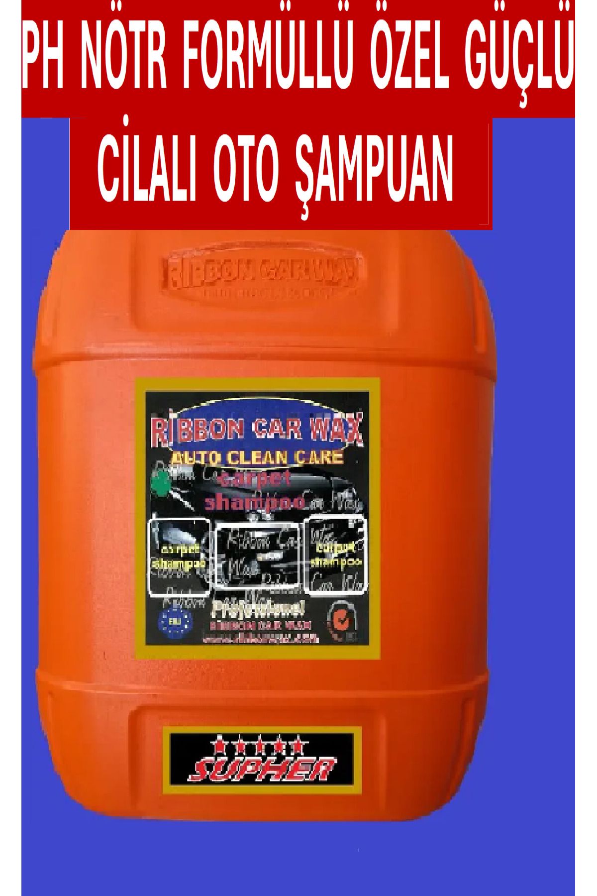 SOFT CARPET SHAMPOO PH NÖTR FORMÜLLÜ CİLALI OTO YIKAMA ŞAMPUANI 22 KG