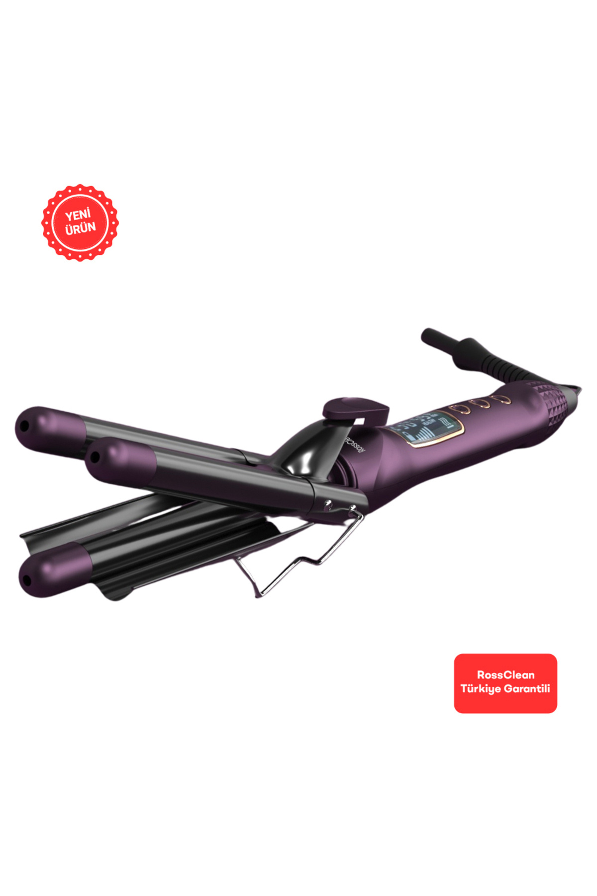 RossClean Favored Waver Pro Led Ekranlı Wag Su Dalgası Saç Maşası
