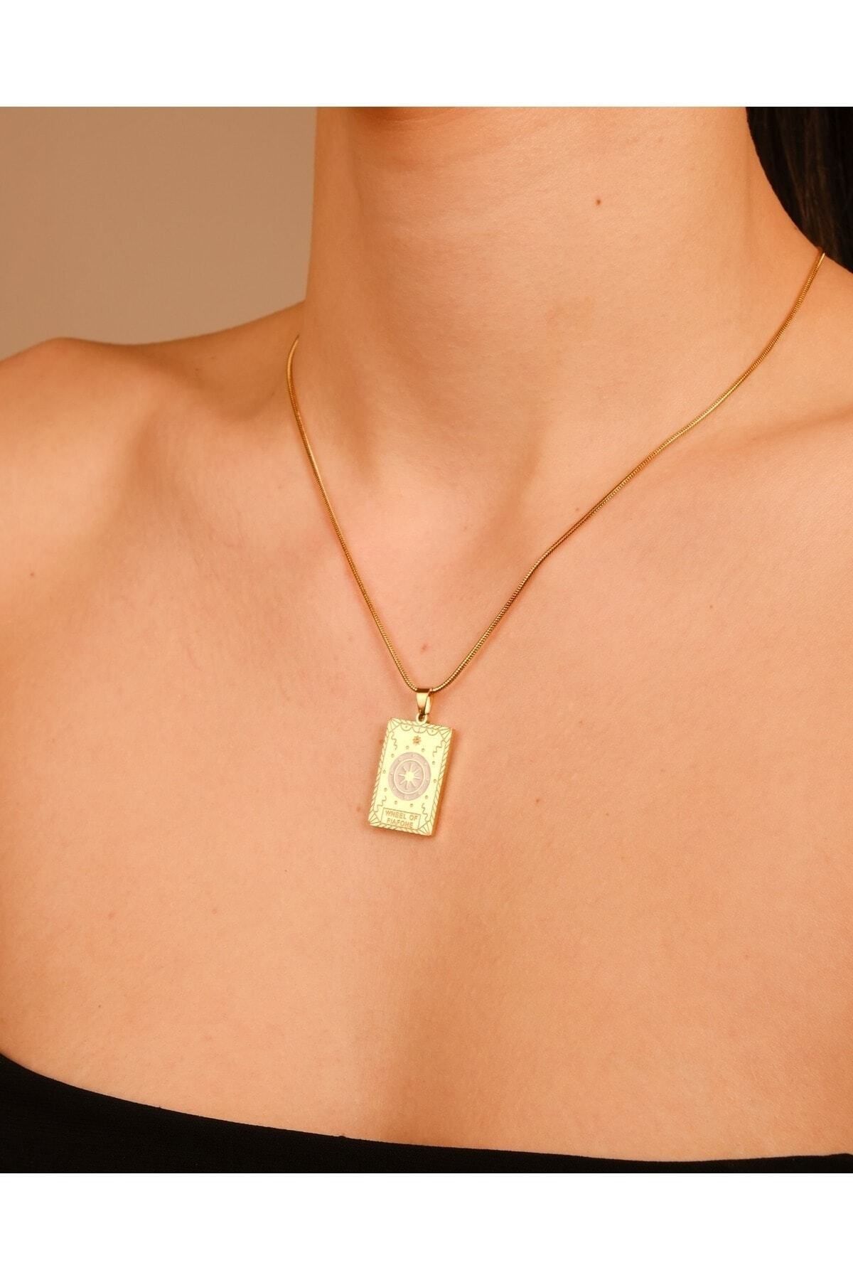 Lekka Design-Women's Jewelry Tarnish Free Steel Jewelry Tarot Necklace 6