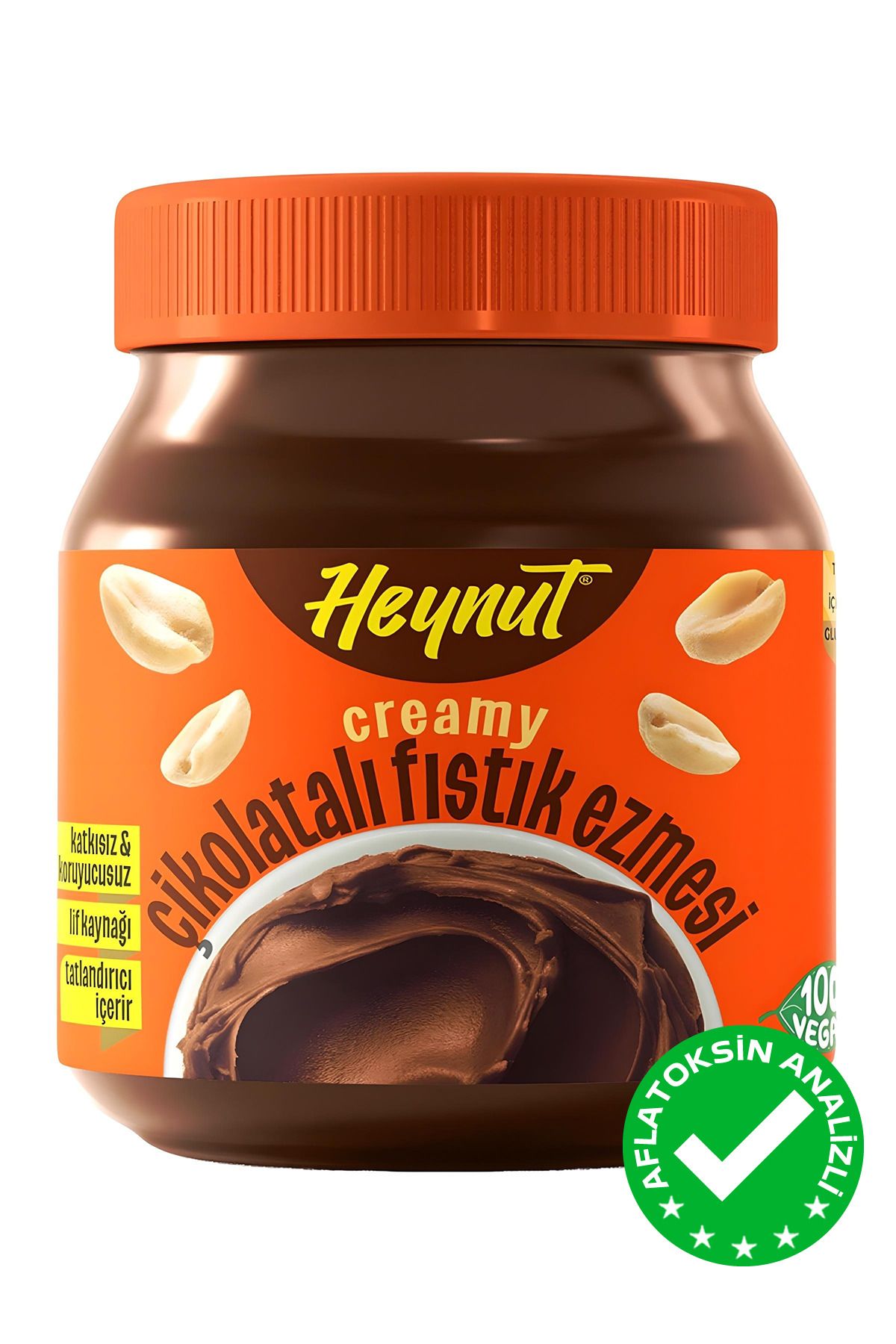 HEYNUT Şeker Ilavesiz Çikolatalı Fıstık Ezmesi 350g