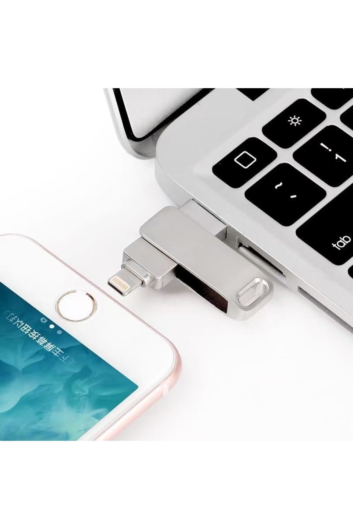 ESY DİZAYN iPhone iPad Uyumlu 256GB Flash Bellek - Telefon ve Bilgisayara Veri Aktarımı (Type-C Aparatı Hediye)
