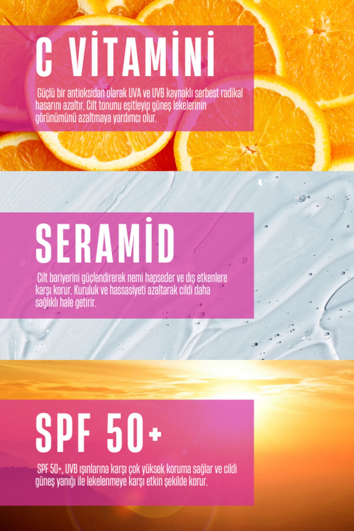 short story-Time to Shine Dear! - Spf50+ Multi Formula with Sun Serum, Vitamin C and Ceramide 30 ml 5