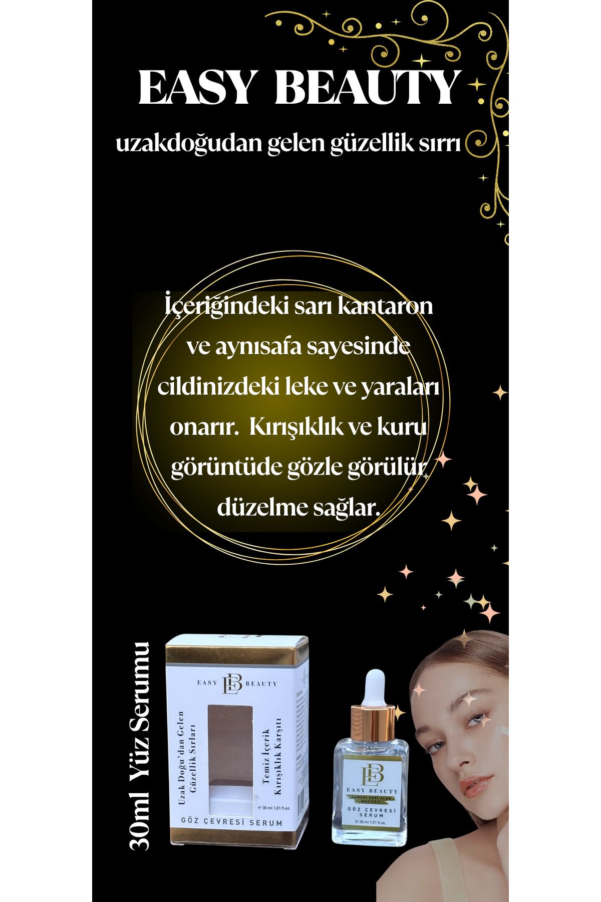Easy Beauty Yüz Ve Göz Çevresi Kırışıklık Ve Halka Oluşum Karşıtı Serum
