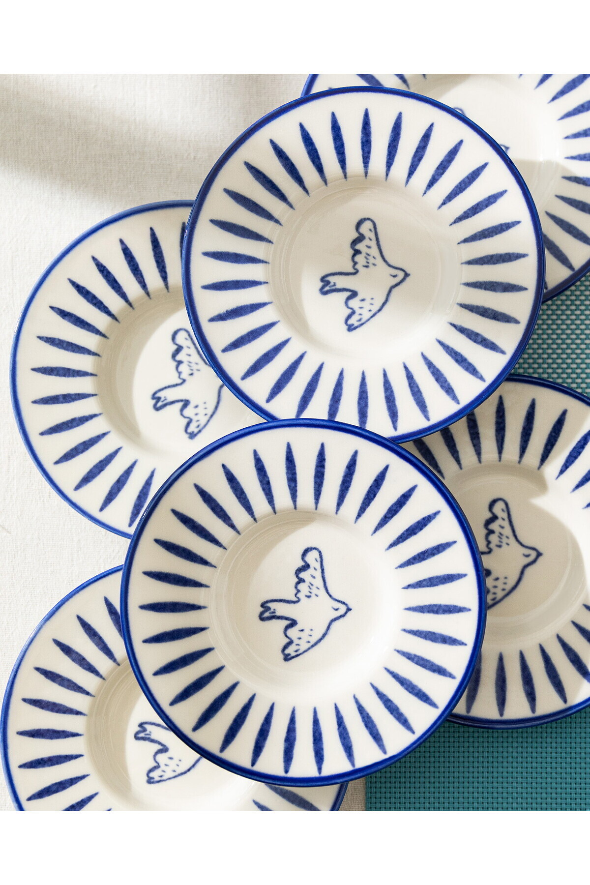 Madame Coco-Luxe Oiseau 6-teiliges Teeteller-Set 4