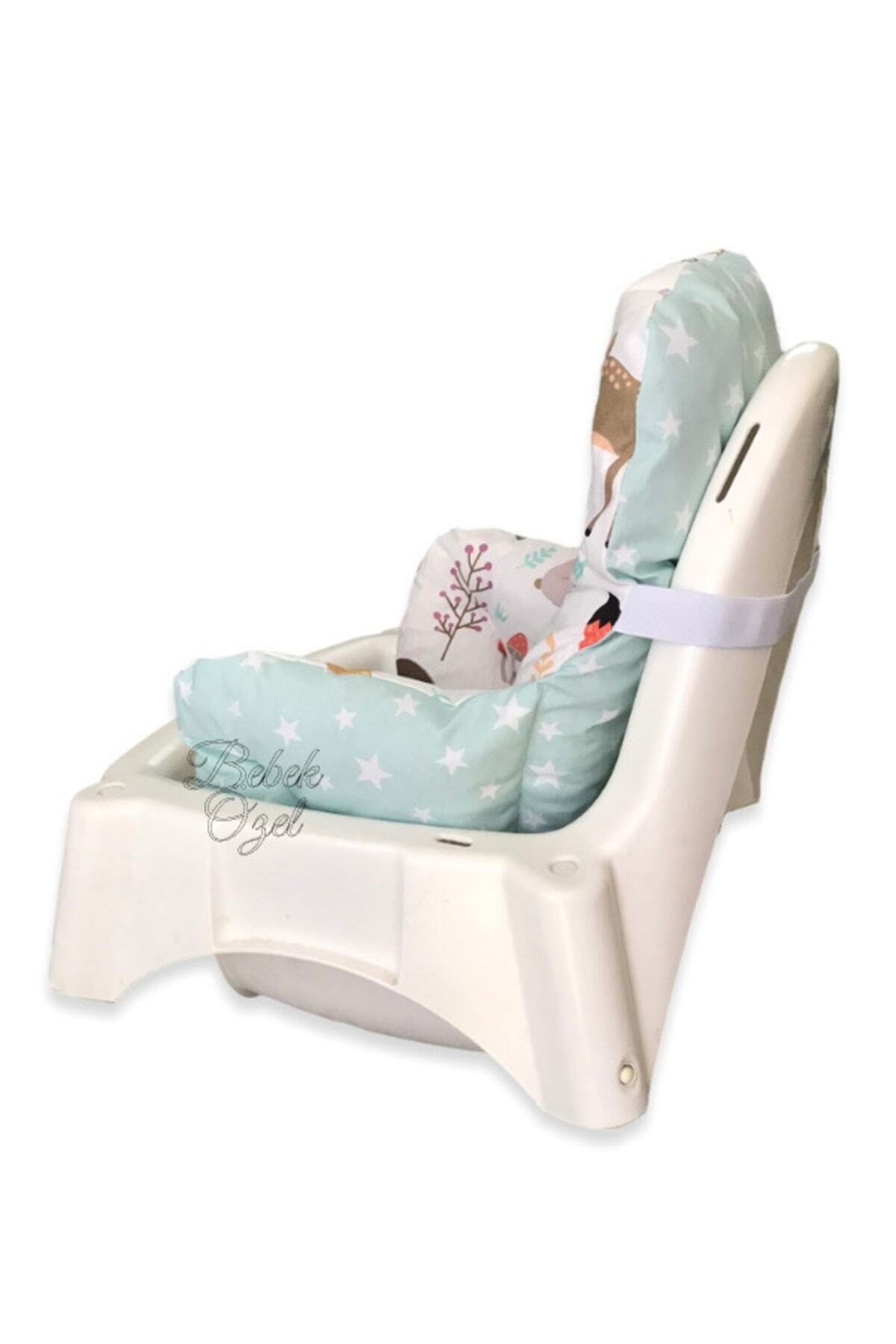 Babynia Bebek Çocuk Mama Sandalyesi Minderi Doğa Yeşil Desenli fotoğrafı 6 (önizleme)
