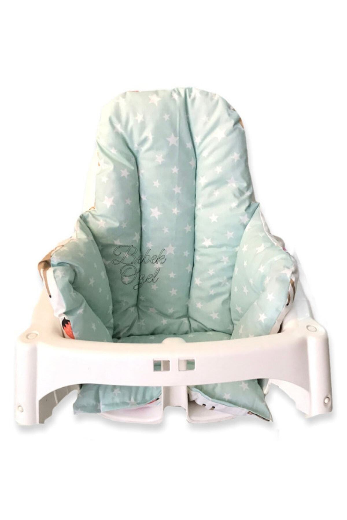 Babynia Bebek Çocuk Mama Sandalyesi Minderi Doğa Yeşil Desenli fotoğrafı 7 (önizleme)