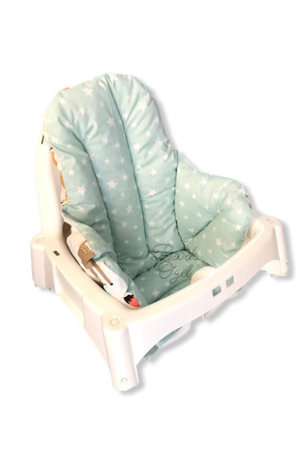Babynia Bebek Çocuk Mama Sandalyesi Minderi Doğa Yeşil Desenli fotoğrafı 4 (önizleme)
