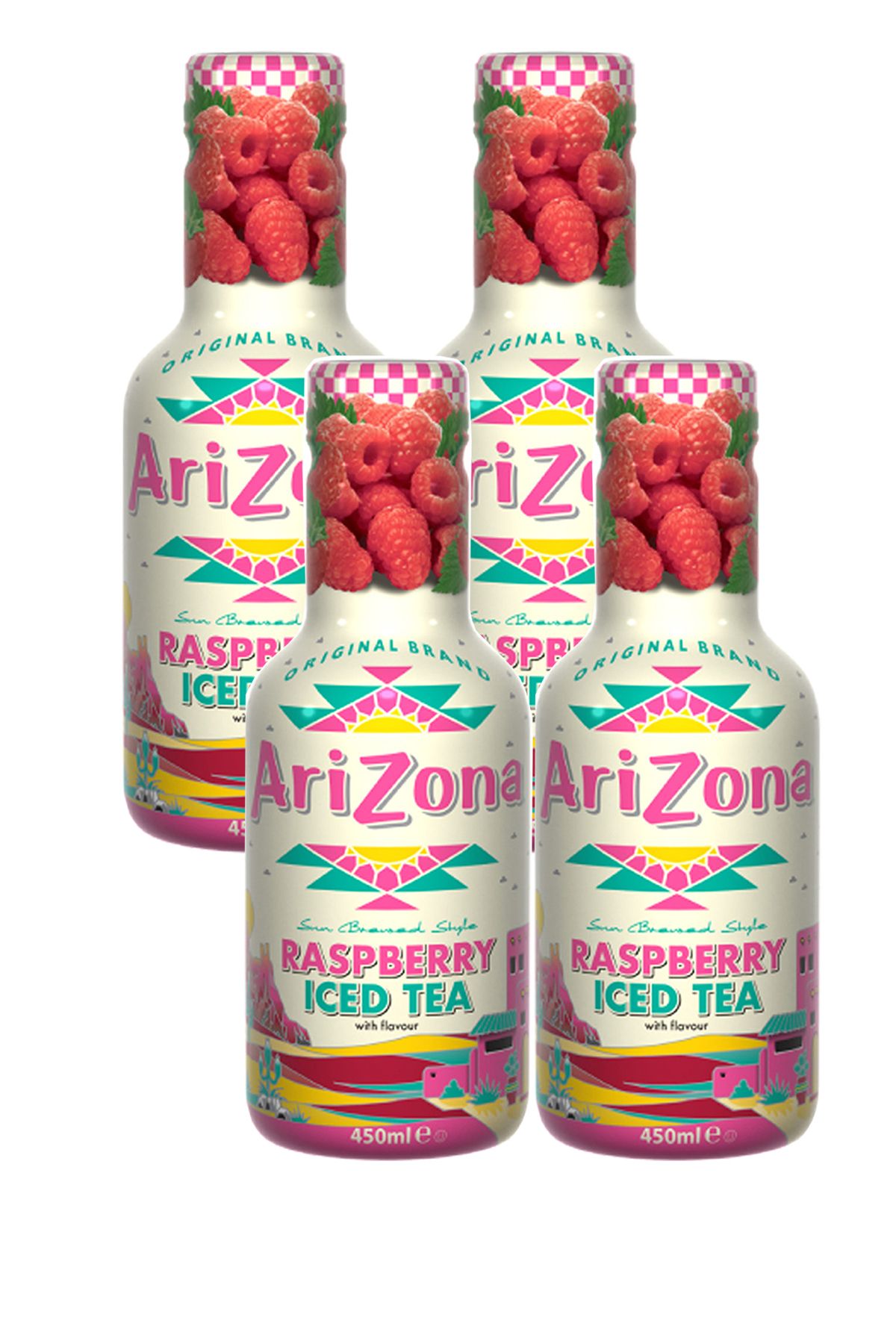 Transmed Arizona Raspberry Iced Tea 450 Ml, 4'lü - Ahududulu Soğuk Çay