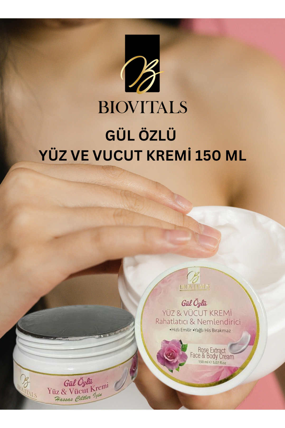 Bio Vitals-150 ml Rose Extract Face and Body Cream 1