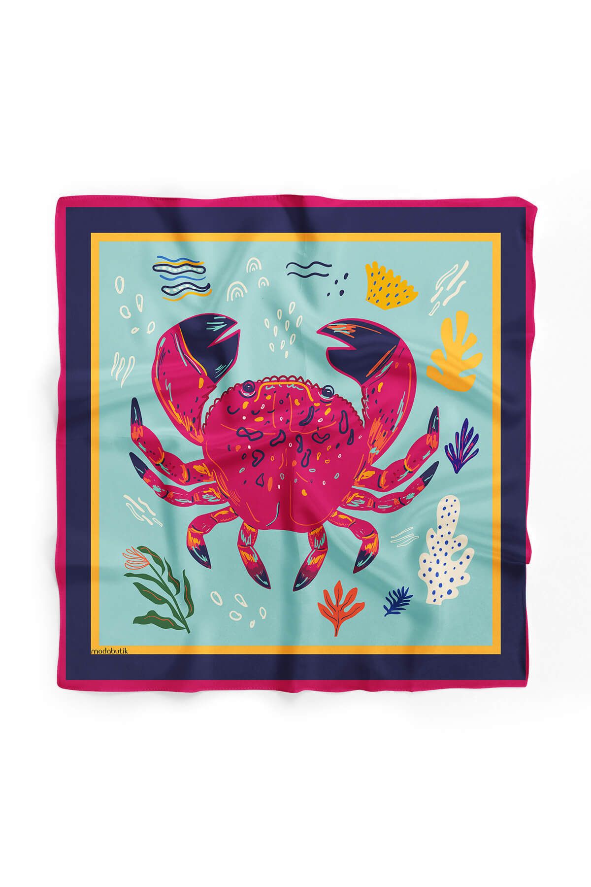 Modabutik-Crab Patterned Bandana 2