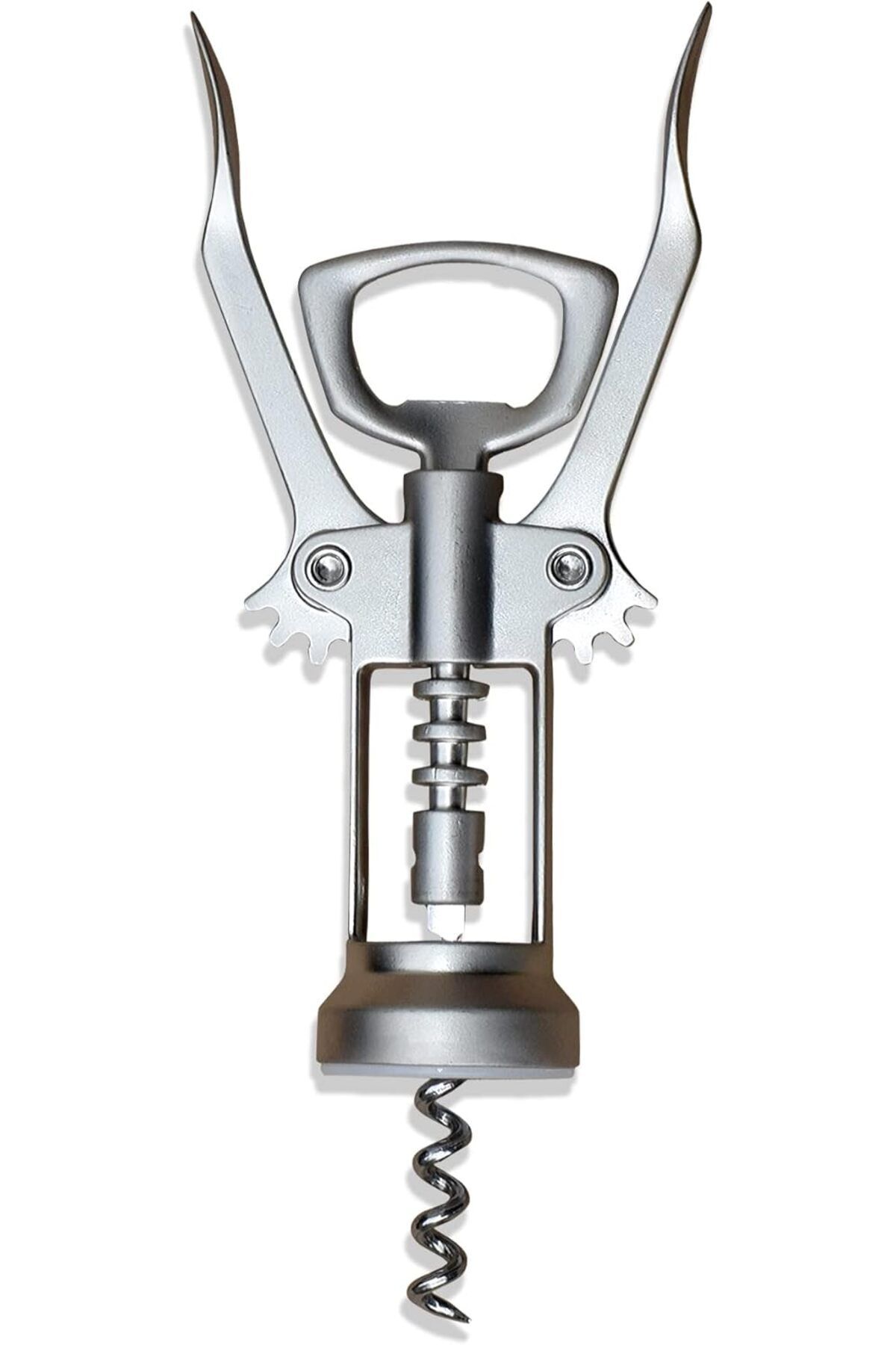 IKEA-Idealisk Corkscrew With Levers & Bottle Opener – Easy Uncorking Tool, Silver-matt Finish 1