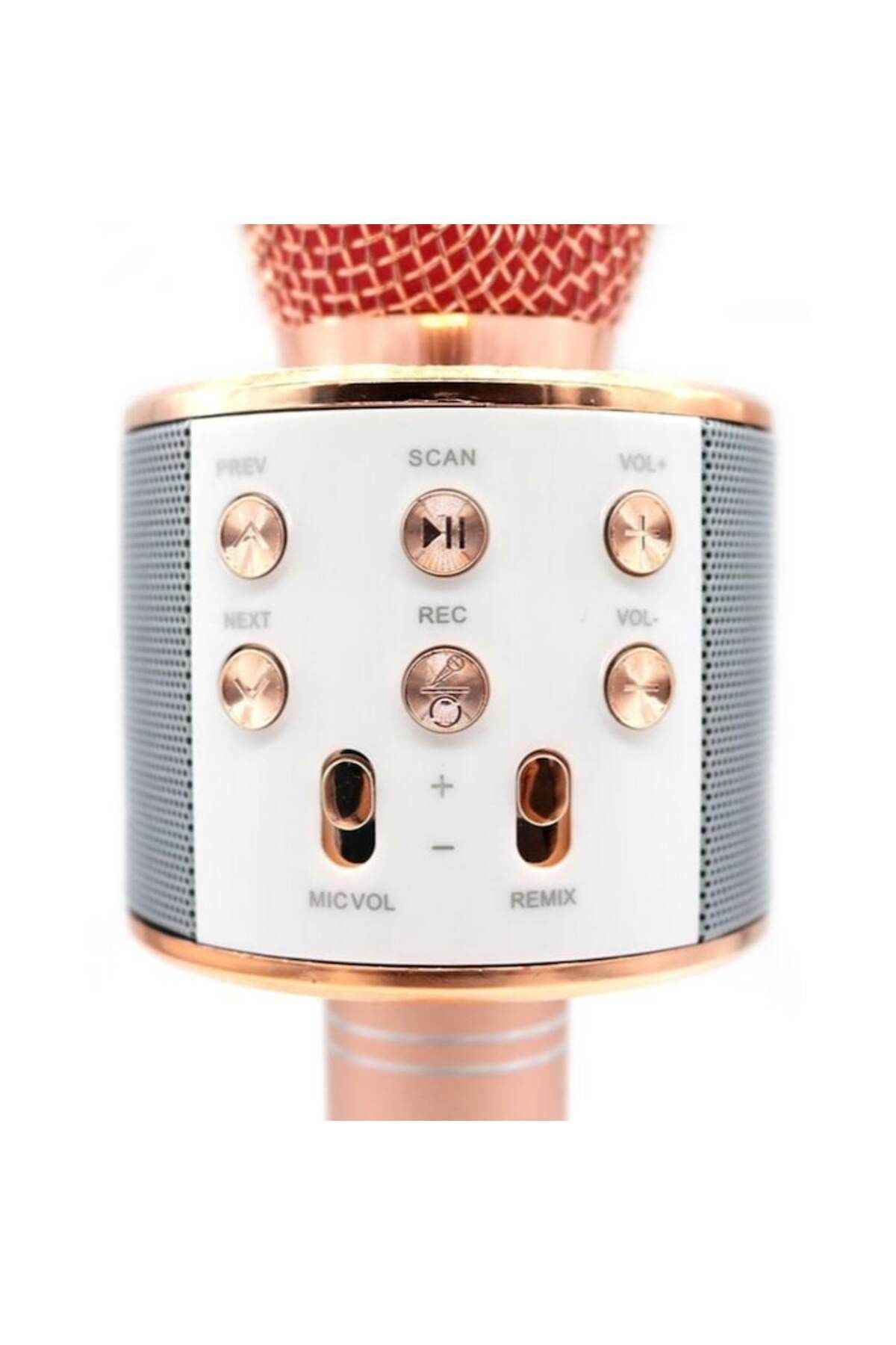 OEM-Wireless Karaoke Microphone with Built-in LED Speaker & Battery, Voice Change Function 7