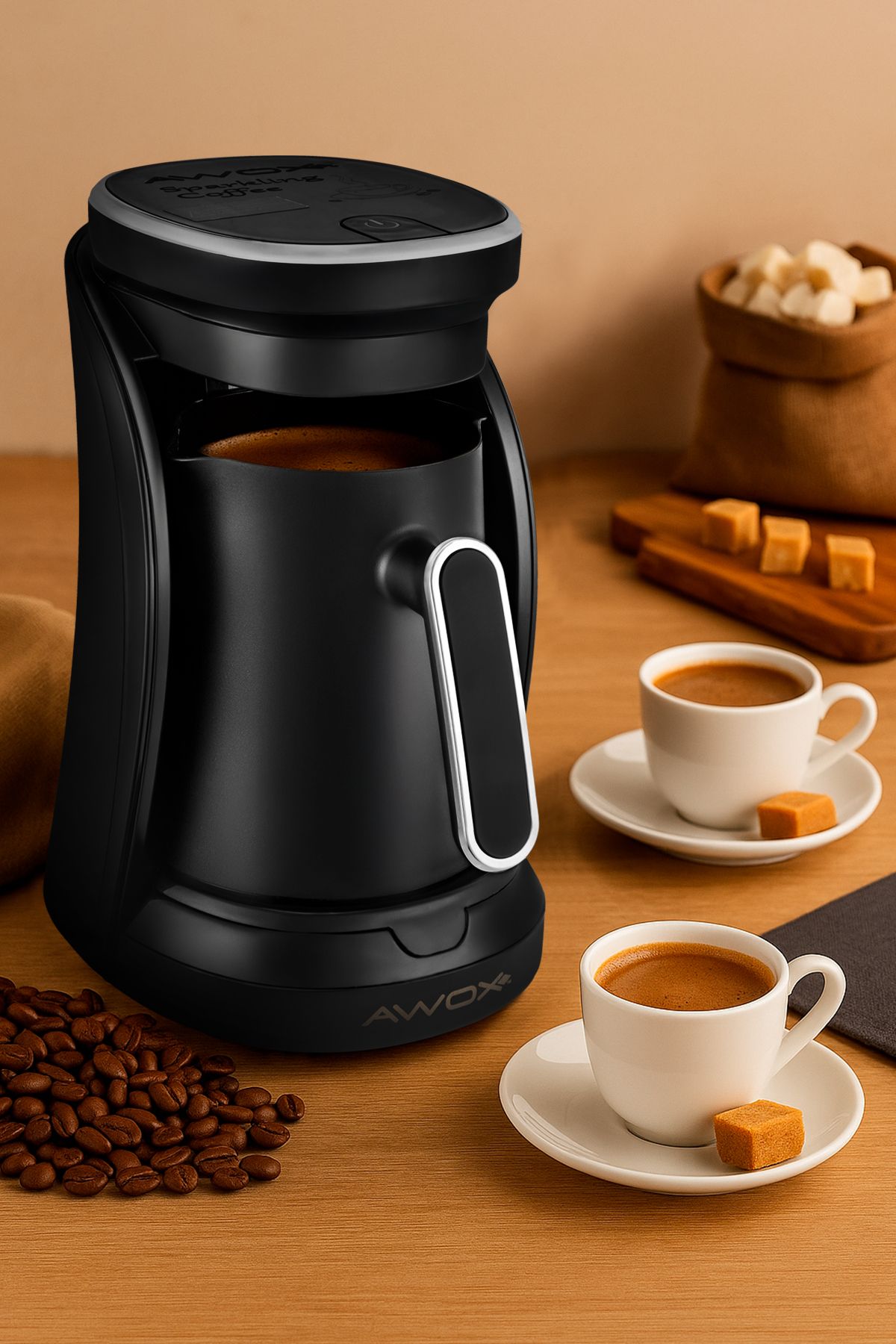 AWOX-Sparkling Coffee Machine Chrome 1