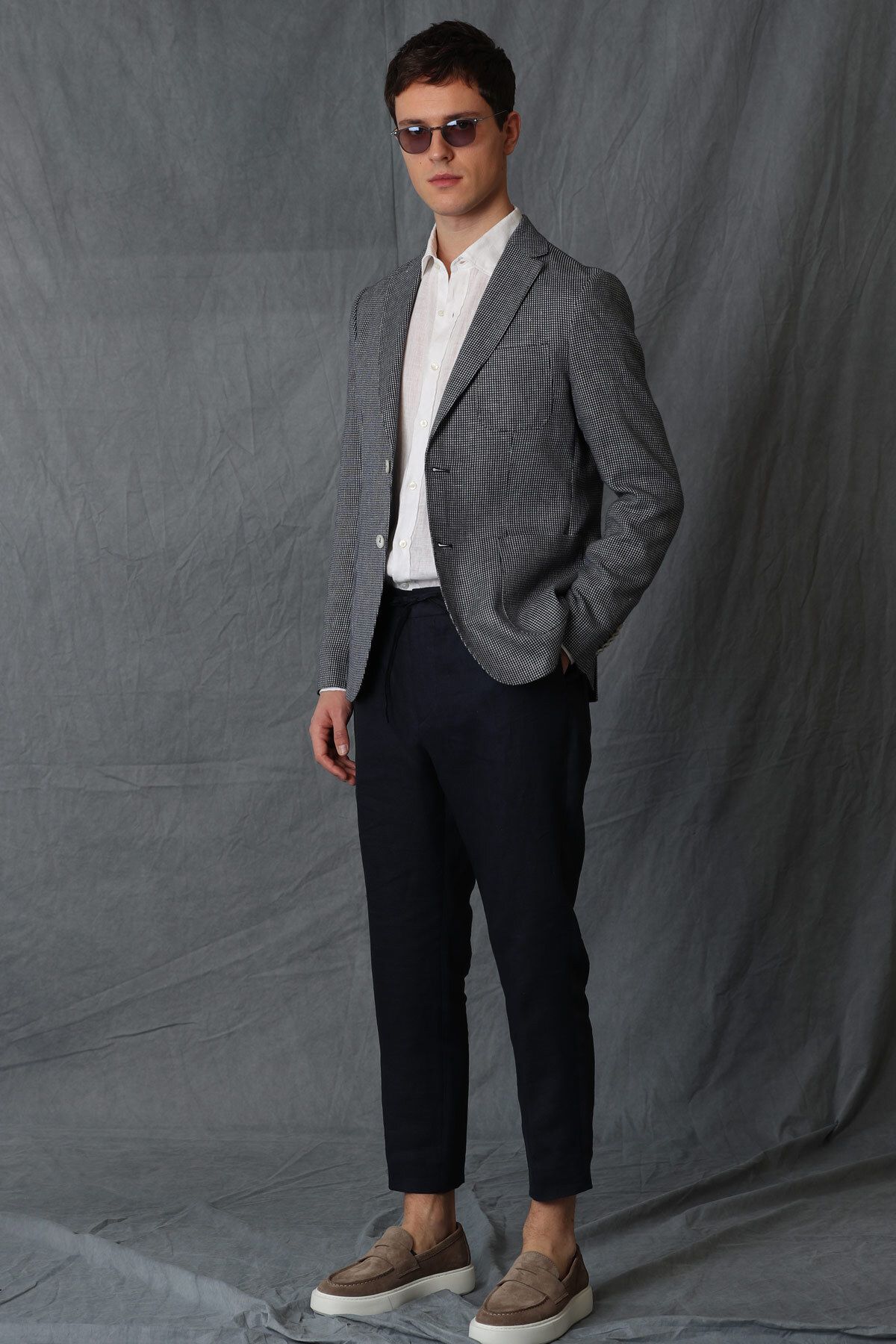 کت بلیزر آبی مردانه Cosi Sport Blamer Jacket Slim Fit Nactere Lufian