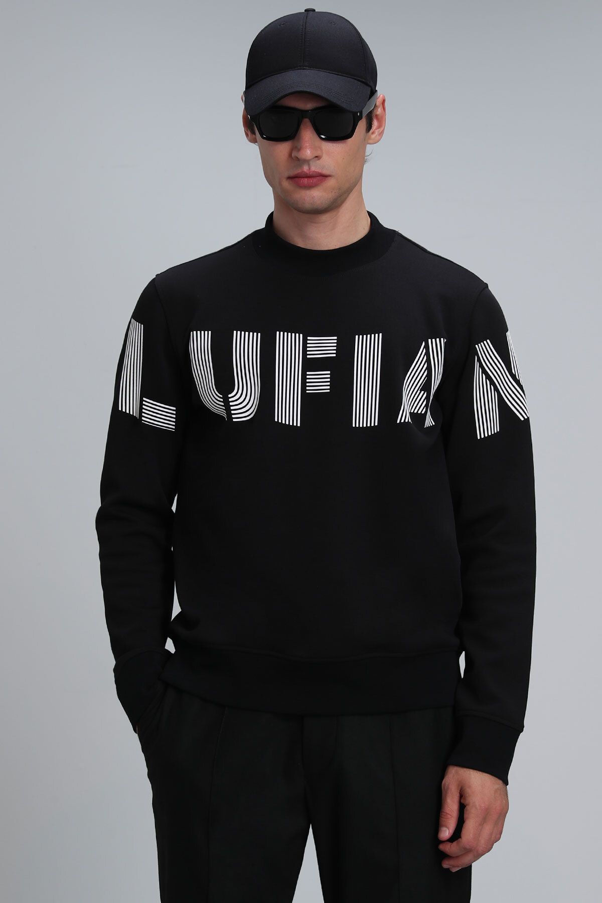 سویشرت مشکی مردانه سیاه TODILLO اورجینال Lufian
