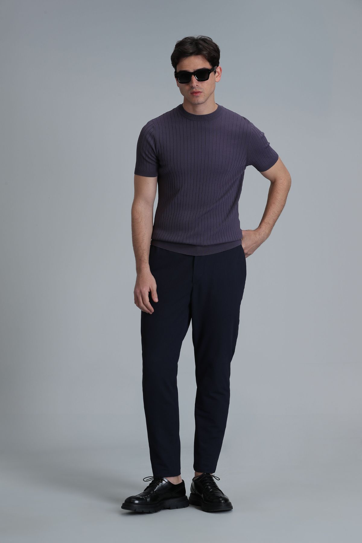 Lufian-Class Men's Sweater Plum 4