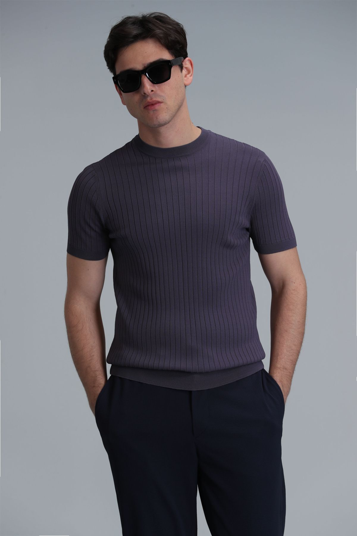 Lufian-Class Men's Sweater Plum 5