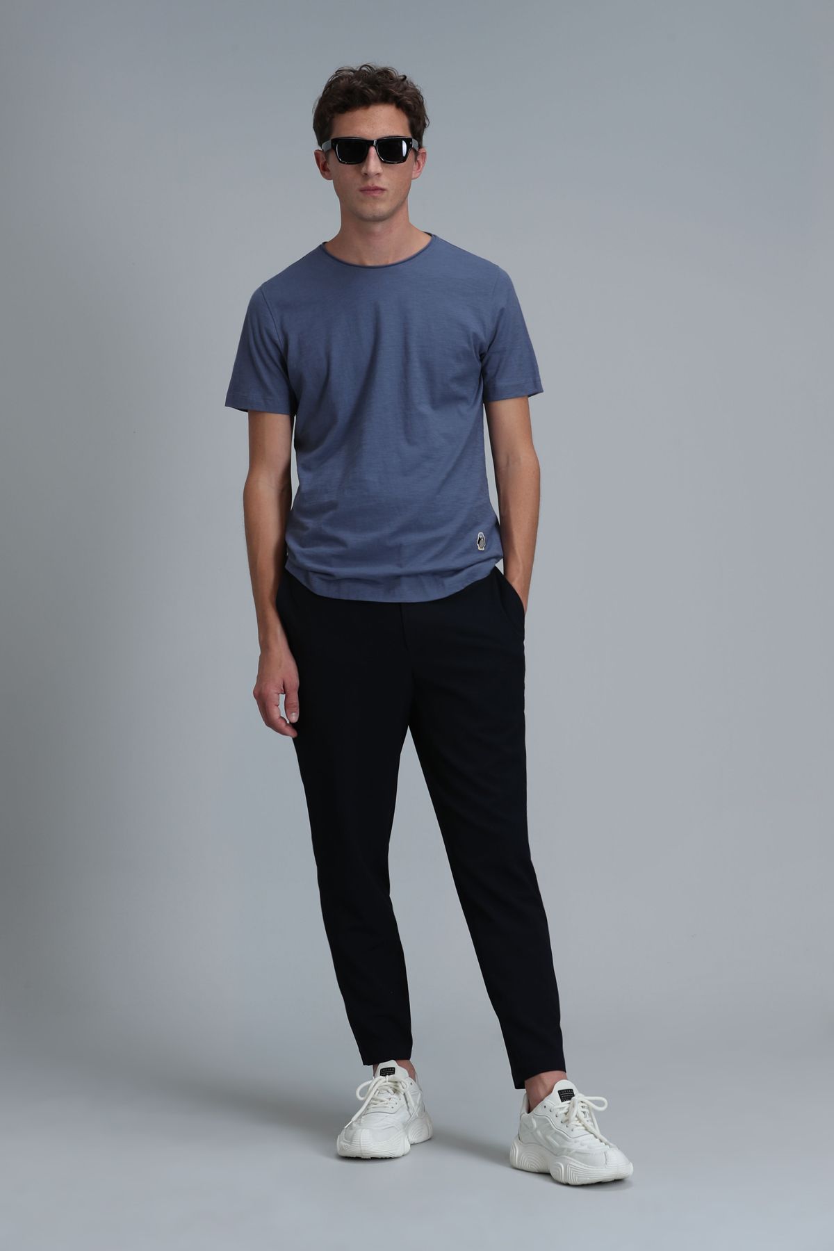 Lufian-Ανδρικό μπλουζάκι Junya Basic Midnight Blue 2