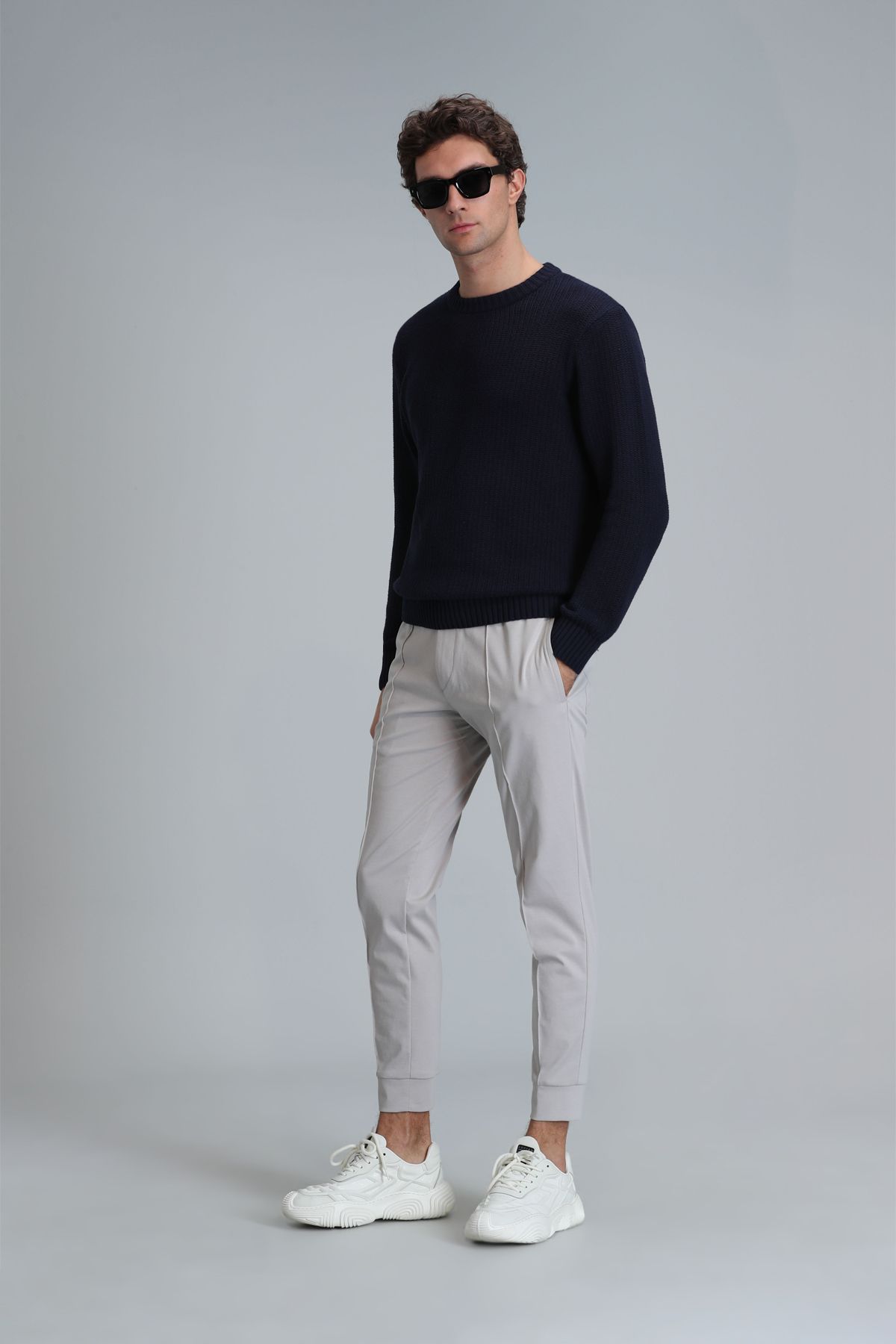 Lufian-Pito Jogger Pants Tailored Fit Stone 3
