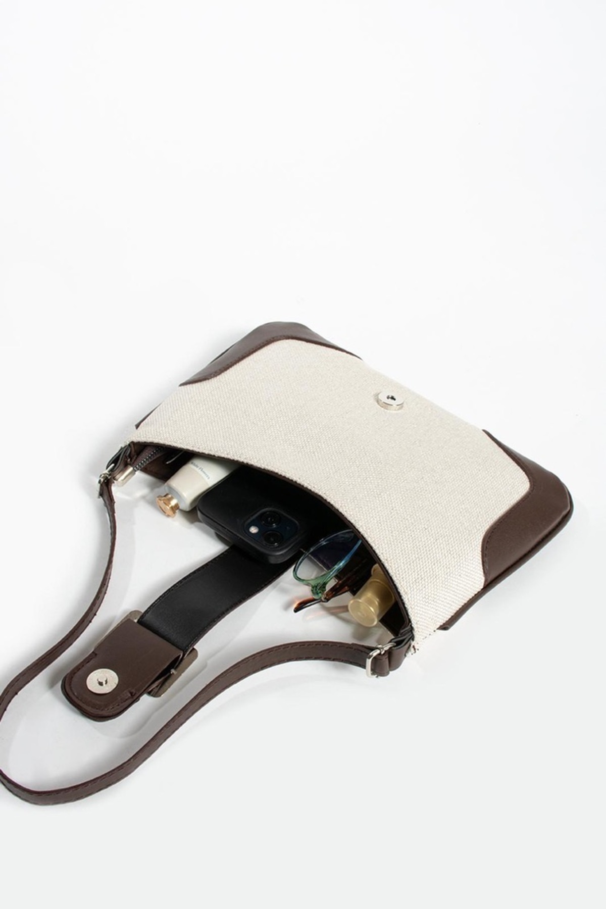 NBİBAGS-retro high-end stitched beget hand and shoulder bag 2