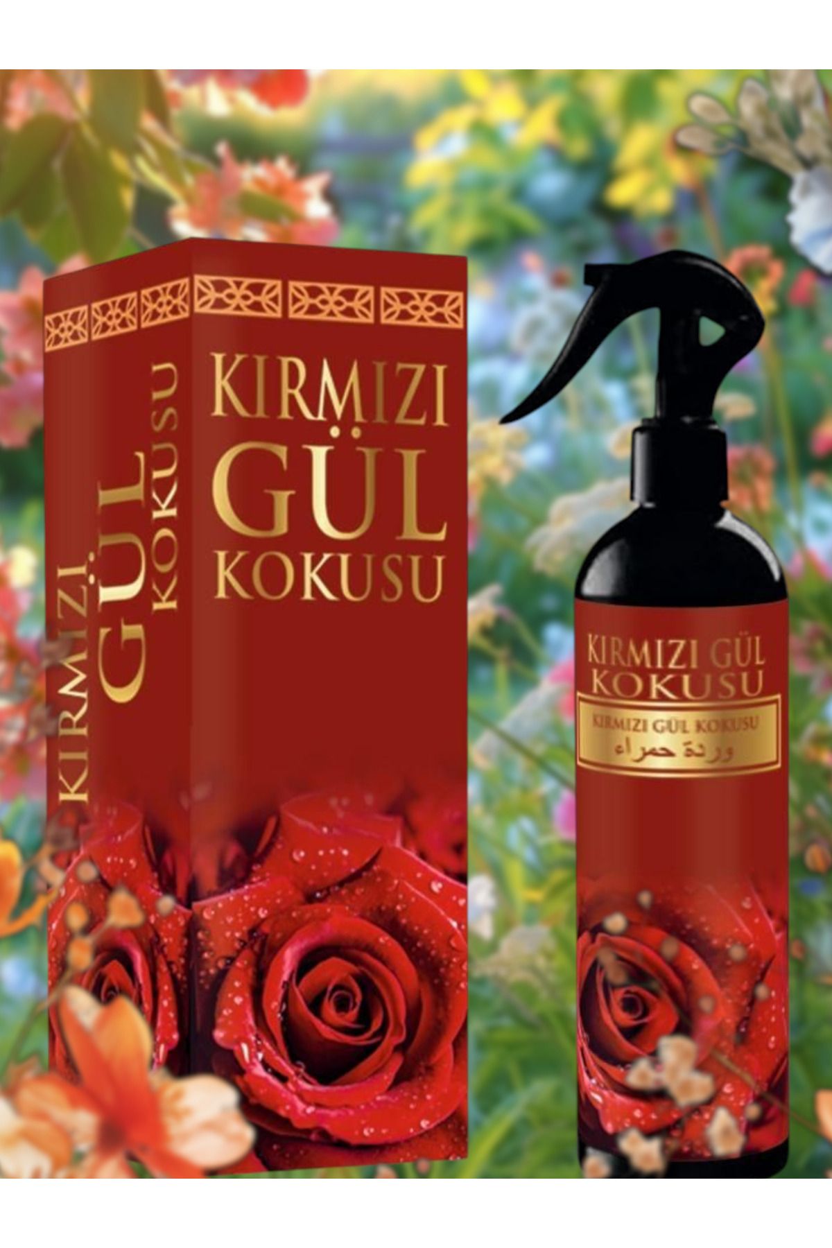 Ceran Kırmızı Gül Oda Kokusu – 400 ml | Romantik & Taze Gül Esansı