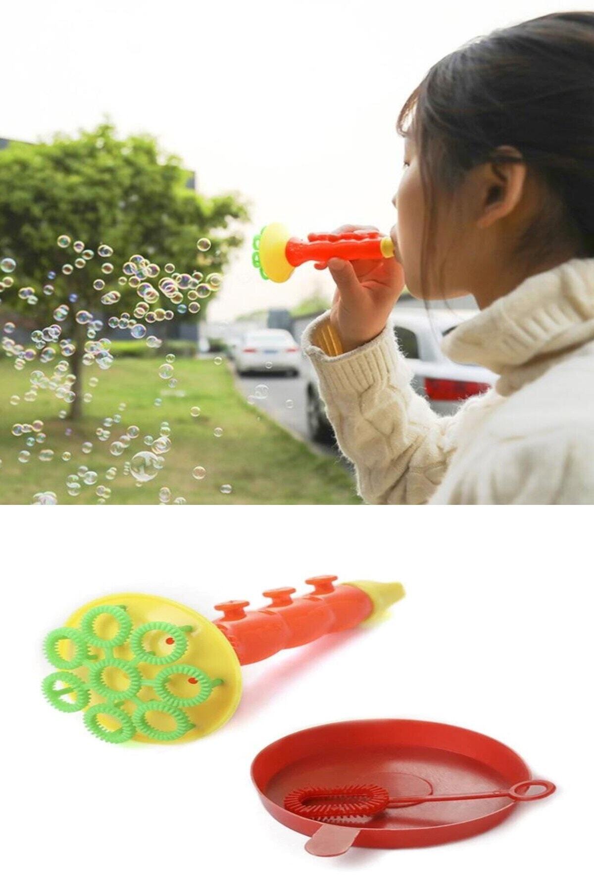 RoseRoi 10 Adet Üflemeli Köpük Yapma Seti Oyuncak Borazan Baloncuk Seti Oyuncak Karne Hediyesi fotoğrafı 2 (önizleme)