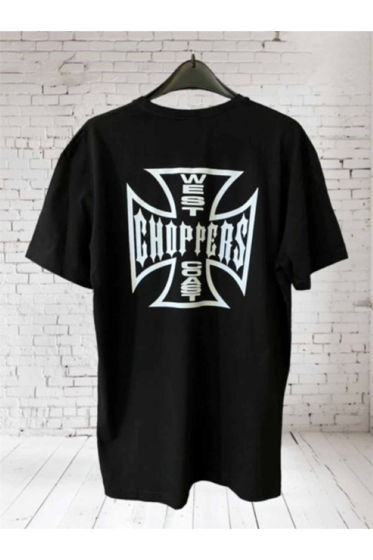 ArdaEge Oversize West Coast Choppers Baskılı %100 Pamuk T-shirt