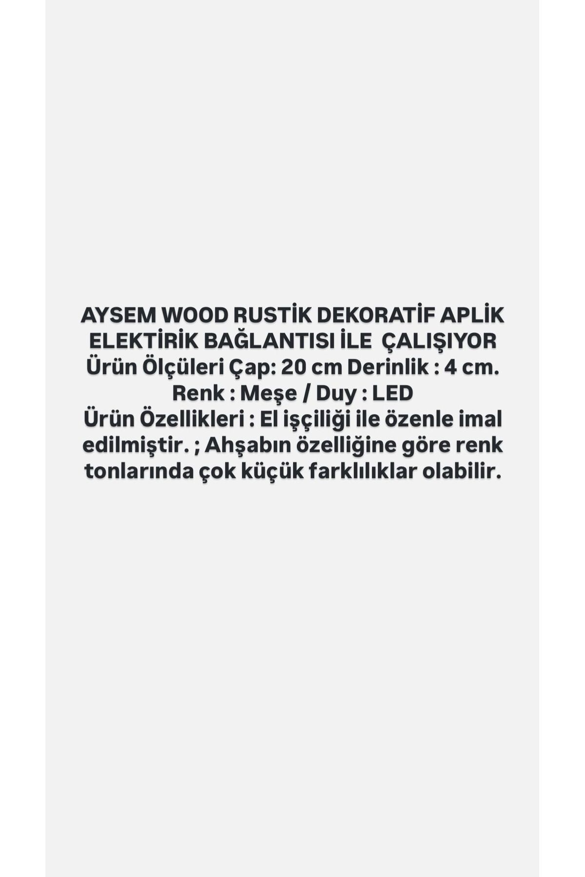 Yansıtma Tasarımlı Çift Yönlü Ahşap Salon Hol Cafe Otel Duvar Aplik Avize Gece lambası Duvar Lambası - 4
