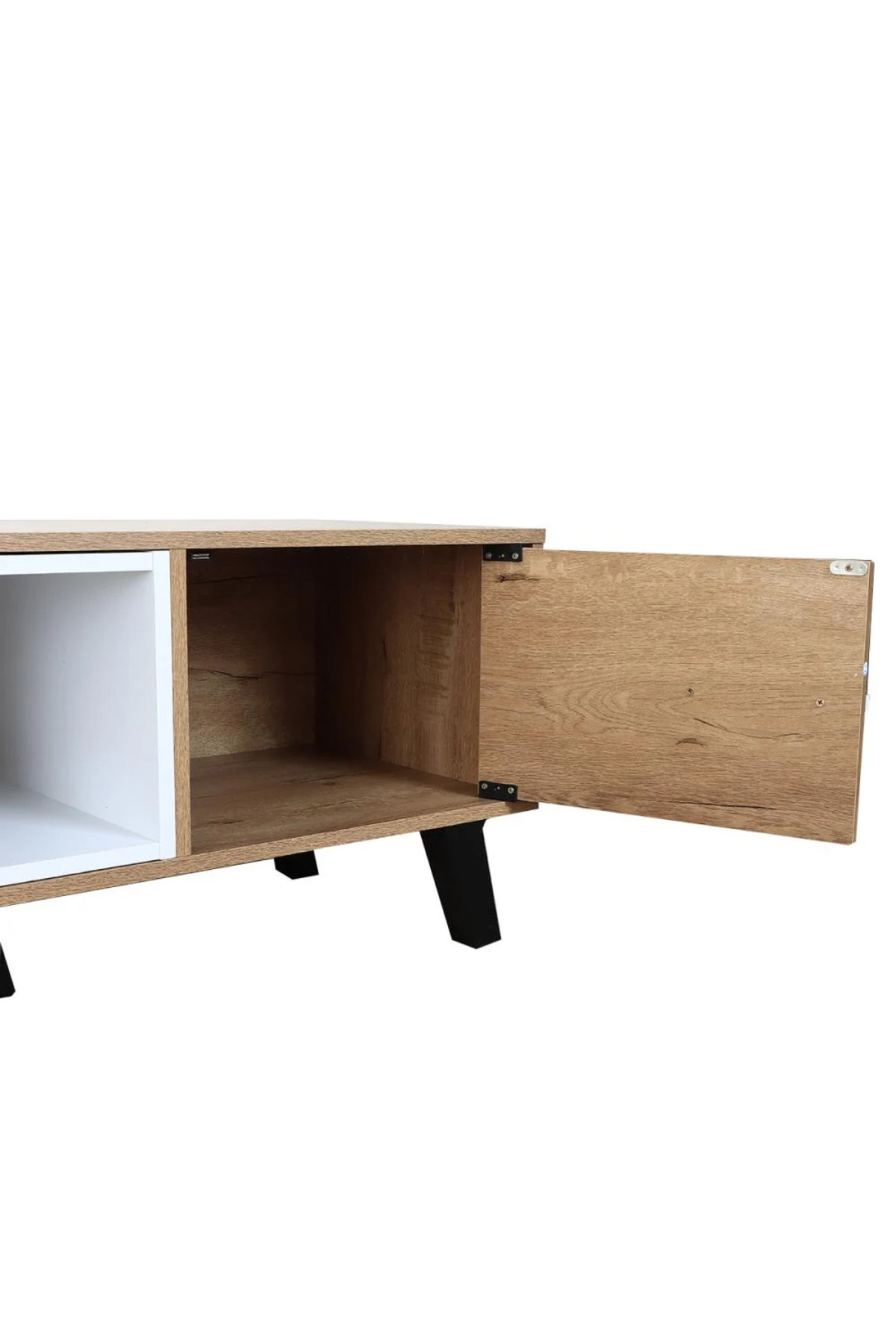 Generic-TV Table 160 cm Wooden Malaysian with Drawer and 2 Shelves 5