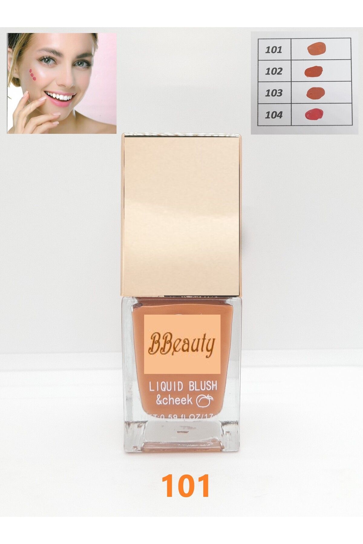 BBeauty Liquid Blush & Cheek Şık Cam Şişeli Pompalı Likit Allık 17 g