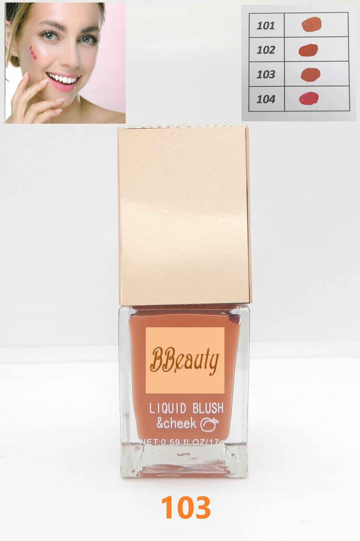 BBeauty Liquid Blush & Cheek Şık Cam Şişeli Likit Allık 17 g
