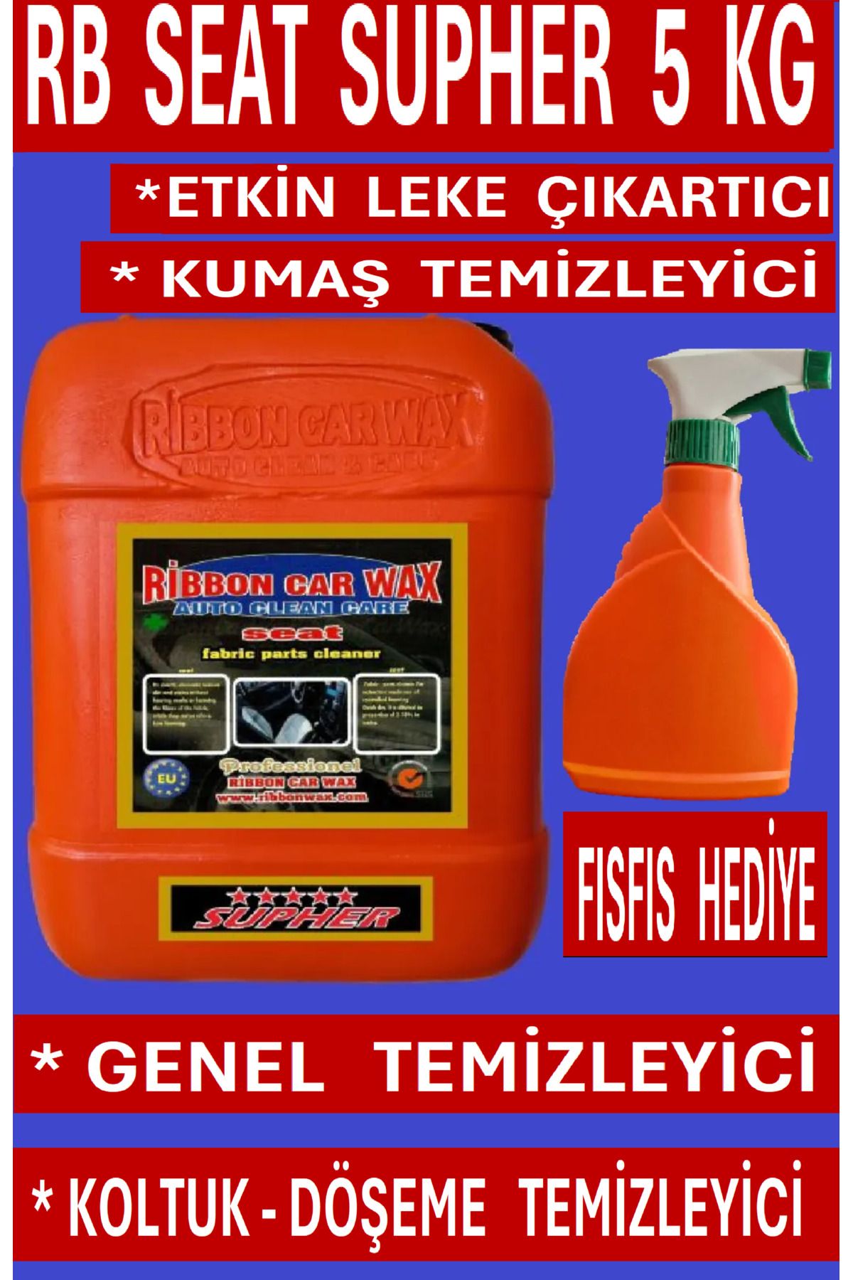 SOFT RB SEAT  KOLTUK-DÖŞEME KUMAŞ GENEL TEMİZLEYİCİ ,- ETKİN LEKE ÇIKARTICI