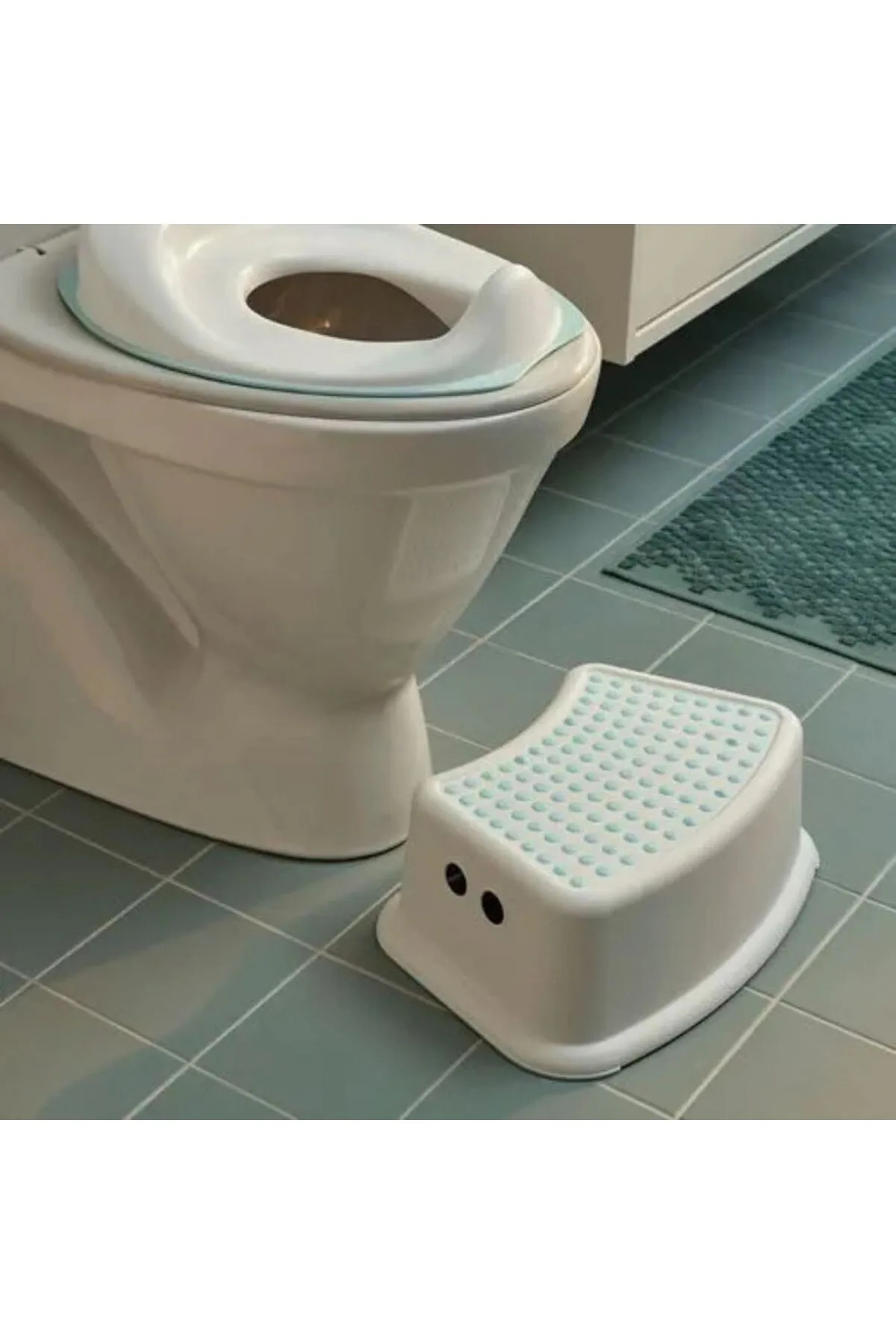 IKEA Çocuklar Için Tuvalet Eğitim Seti TOSSIG Klozet Adaptörü ve FÖRSIKTIG Kaydırmaz Çocuk Basamağı fotoğrafı 5 (önizleme)