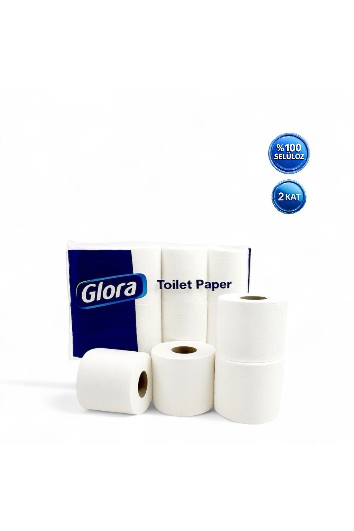 Glora Ev Tipi Tuvalet Kağıdı 2 Katlı (24 Rulo)