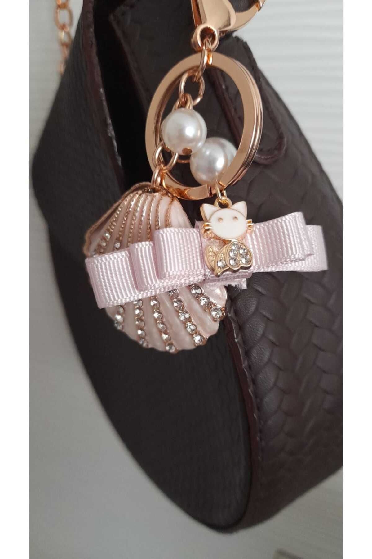 Elila Design Midye Kabuğu Çanta Charm Anahtarlık
