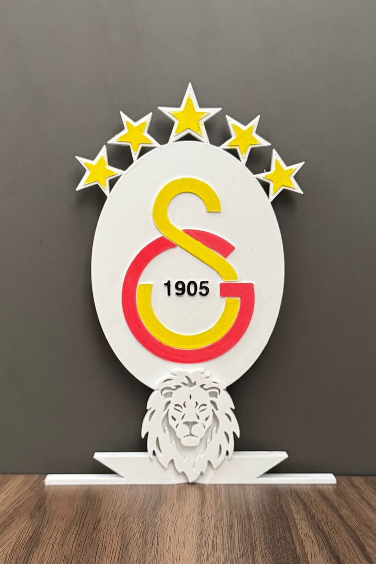 Sapphire 3D Gs.galatasaray Aslanı Figürlü Fanatik Futbol Severlere Hediyelik Dekoratif Ürün