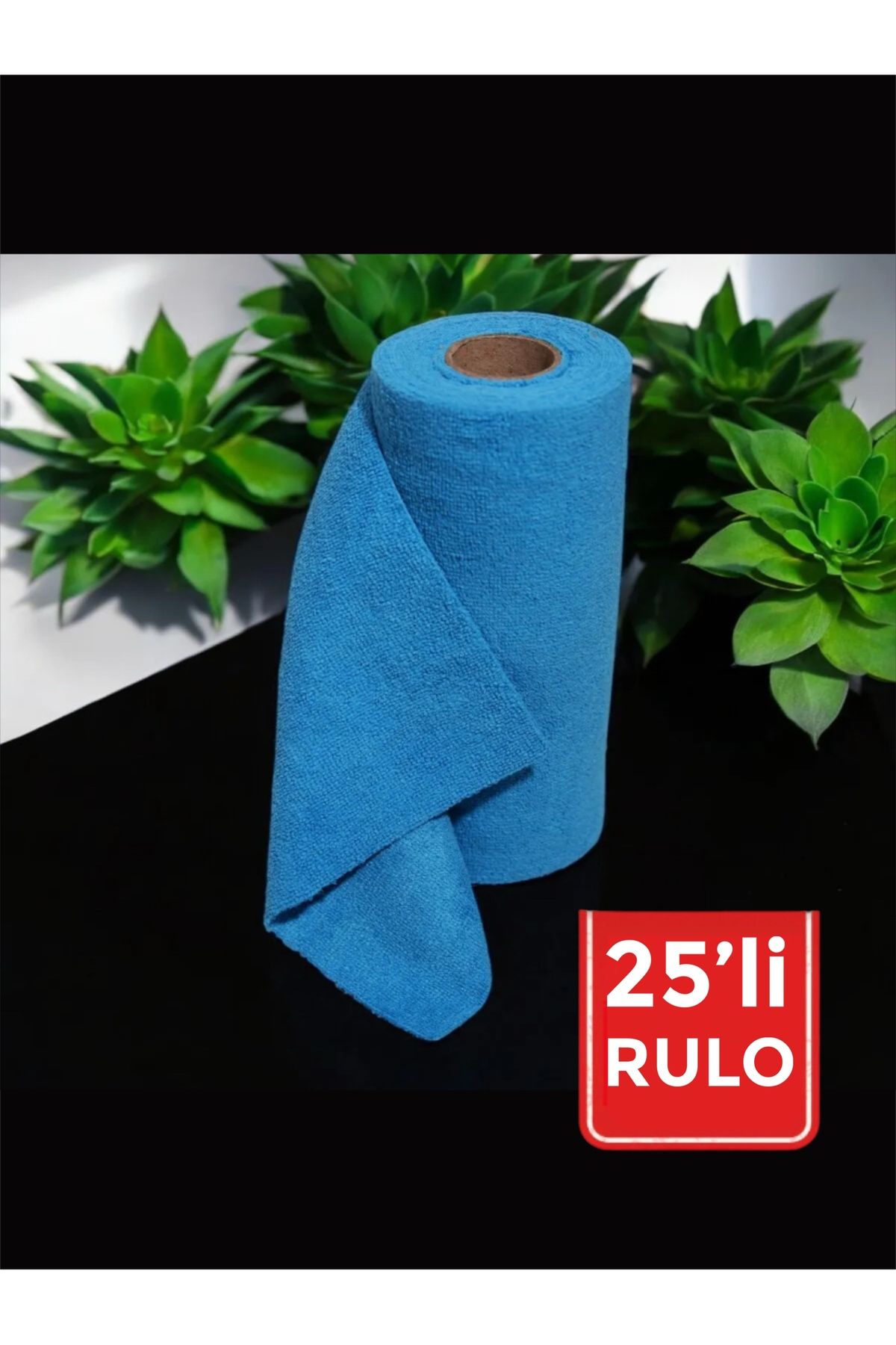 Şahika Kristal cama atılan imza (25’li) Rulo Mikrofiber Mutfak Temizlik Bezi 25*25 Leke Tutmaz Koku Yapmaz