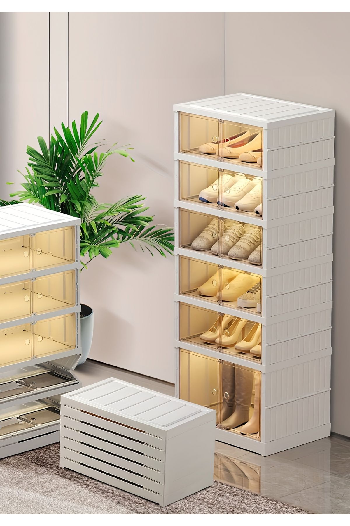 EVSTYLE TAŞINABİLİR KATLANIR AYAKKABILIK DOLABI