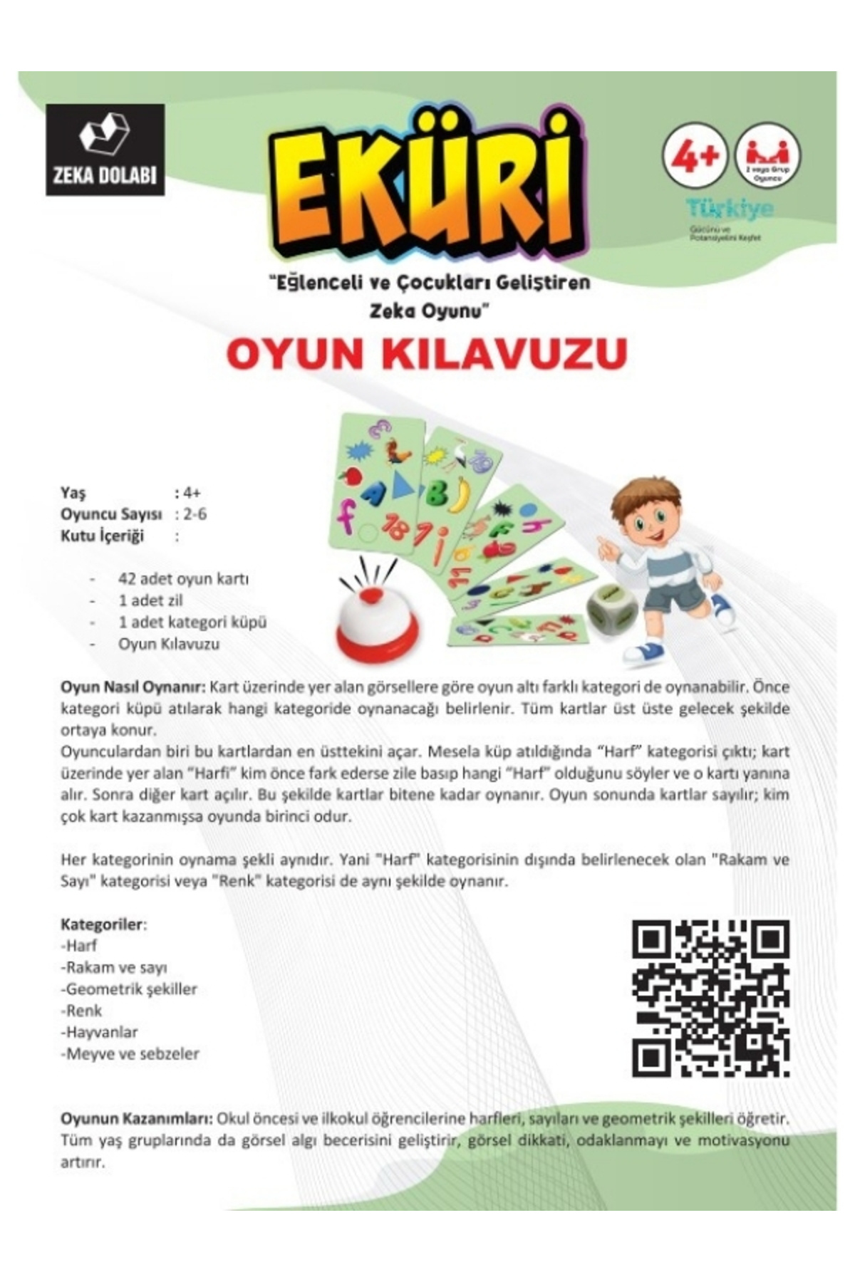 ZEKA DOLABI-Eküri (Attention - Focus - Speed ​​- Visual Perception - Brain Game - Family Box Game) 7