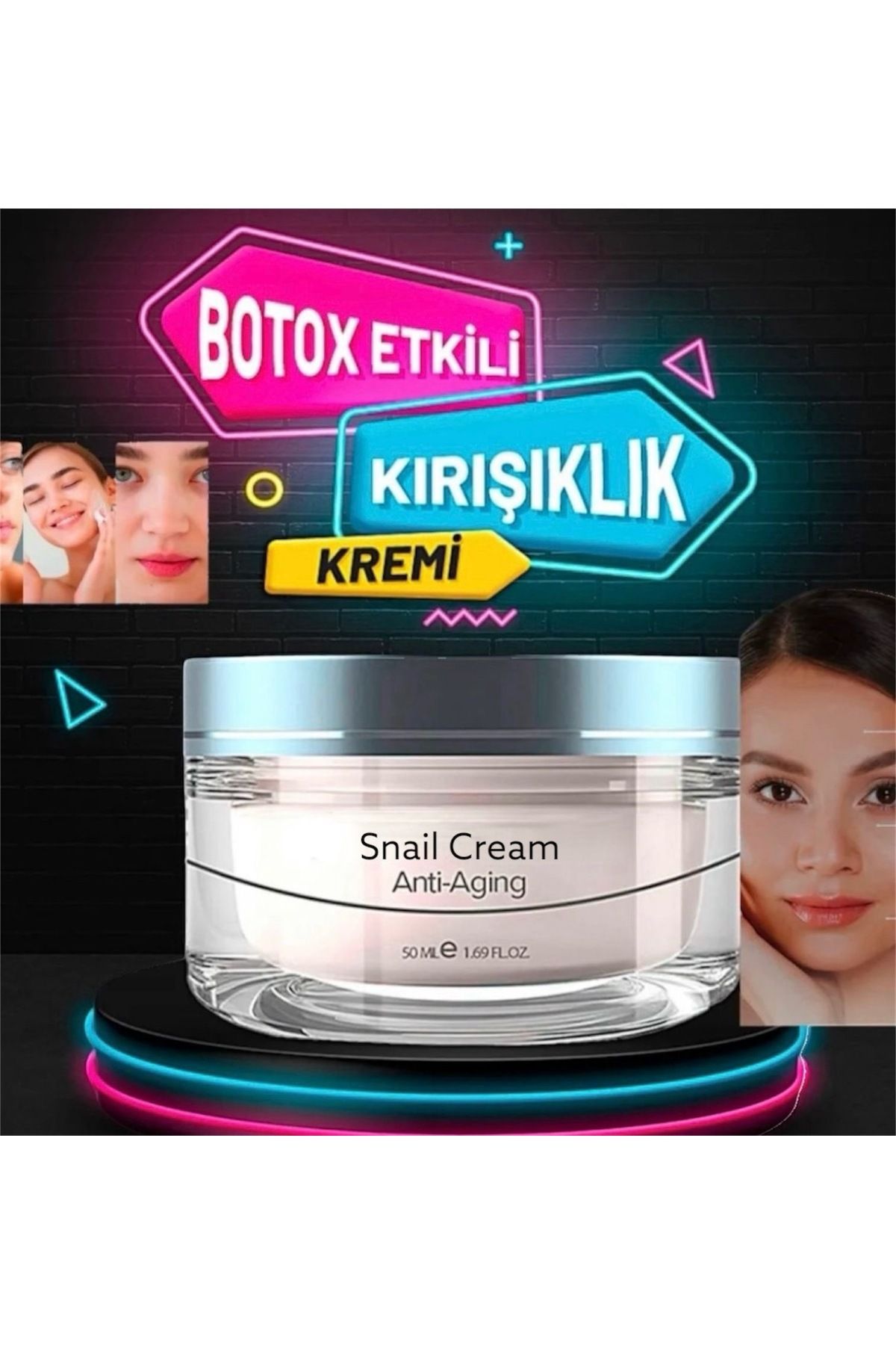 Bitkideresi Yaşlanma karşıtı kırışıklık kremi snail cream 50 ml özel seri