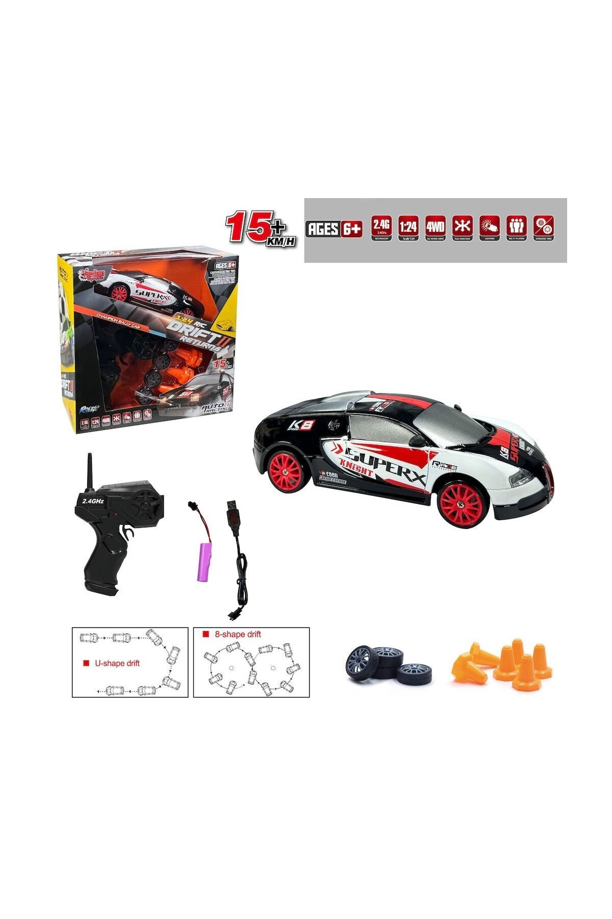 VARDEM OYUNCAK HB-SC24A07-09-10-11 Kumandalı Full Fonksiyon 2.4G