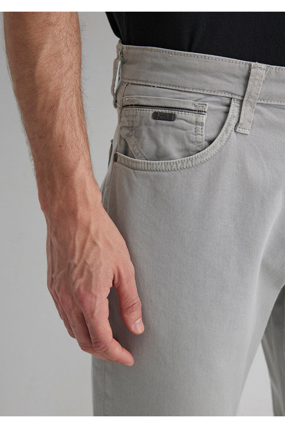 شلوار خاکستری مردانه مارکوس گری گاباردین 0035181548 Mavi