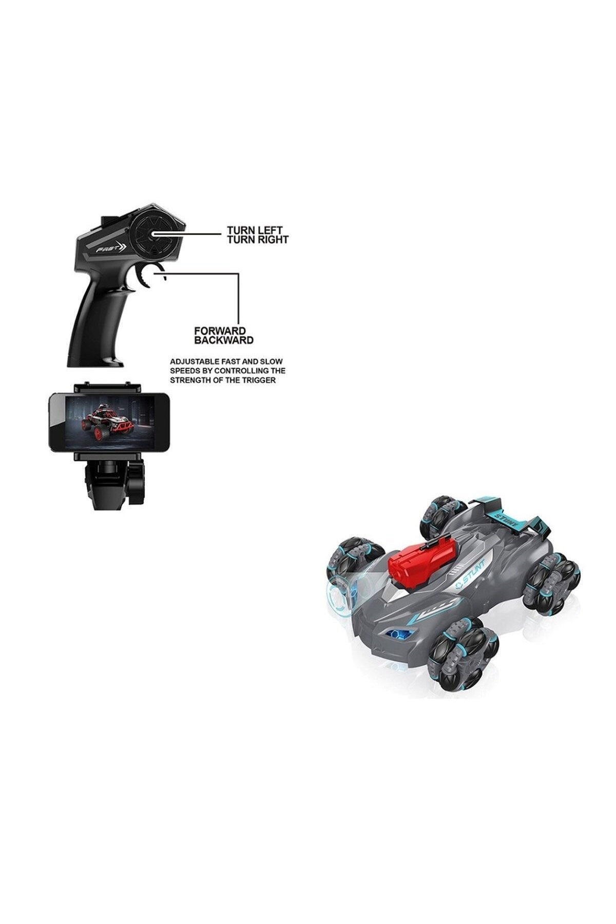 VARDEM OYUNCAK SYR-666-863 Kumandalı Wifi Kameralı Stunt Araba -Vardem Oyuncak fotoğrafı 4 (önizleme)