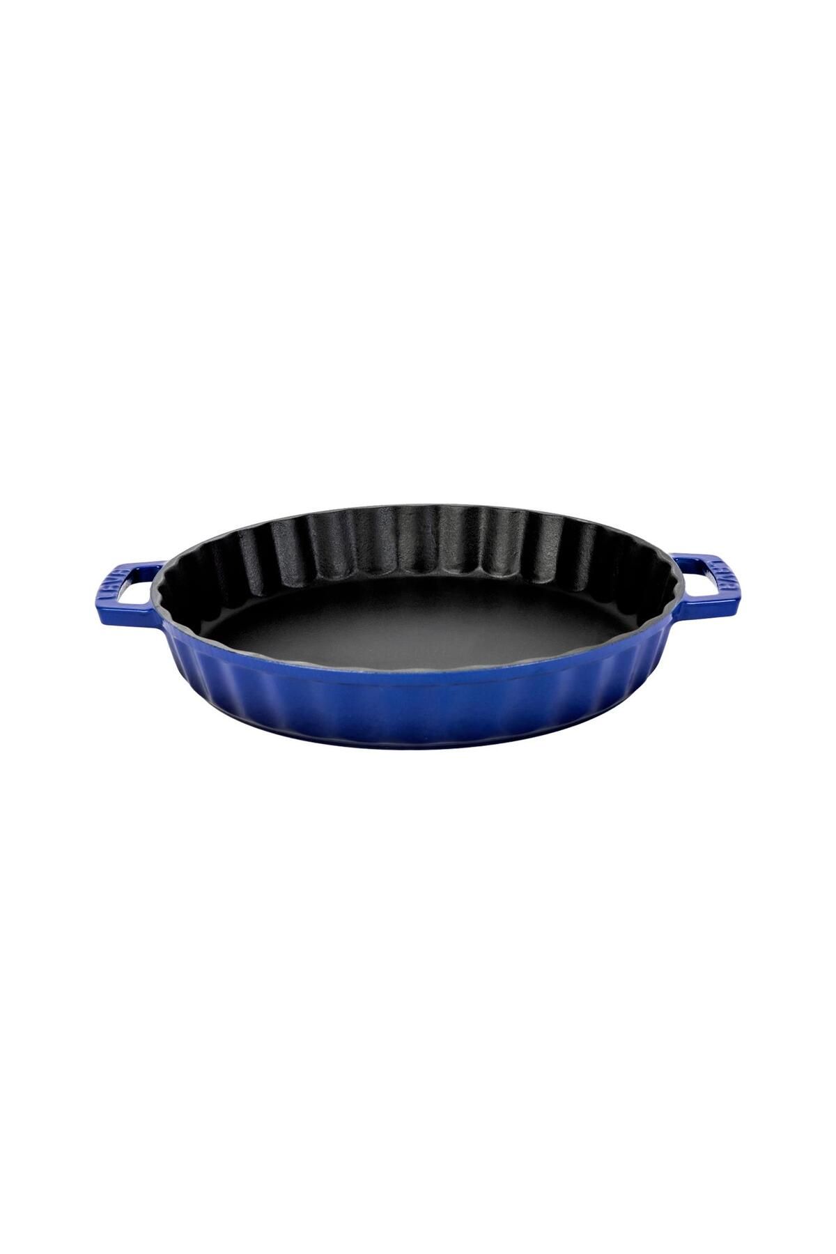 Lava-Cast Round Rosto and Oven Tray Cast Iron Solid Double Handle Diameter(Ø)30cm 1