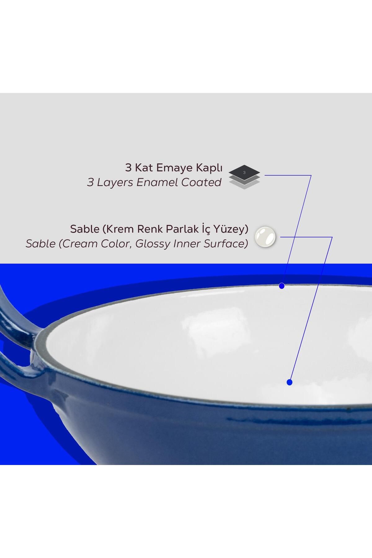 Lava-Cast Mini Wok with Solid Handle and Glass Cover Edition Series Diameter(Ø)16cm 7